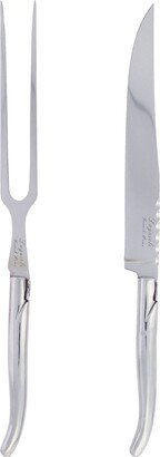 Laguiole Stainless Steel Carving Knife and Fork Set