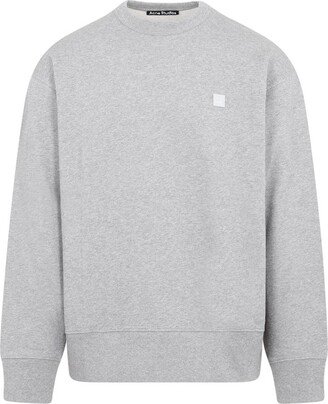 Face Logo Patch Crewneck Sweatshirt-AA