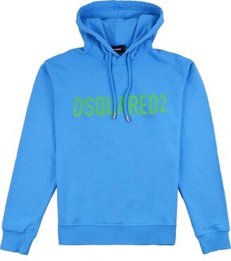 Logo Printed Drawstring Hoodie-CL