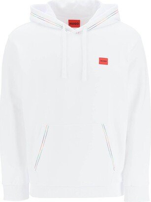 Logo Patch Drawstring Hoodie-AO