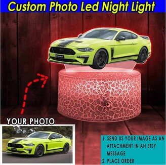 Car Personalized Night Light, Gift For Guys, Muscle Car, Hot Rod, Custom Sport Lowriders, Classic Vintage Pickup Truck