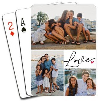 Playing Cards: Love Heart Grid Playing Cards, White