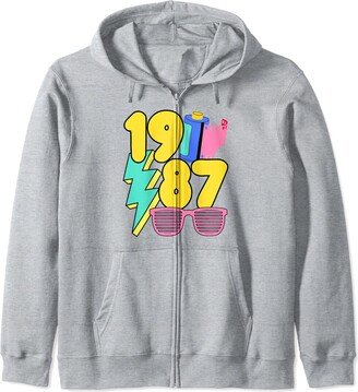 80s Reunion Class of 1987 Class of 1987 Graduation High School College Reunion Zip Hoodie