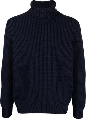 Virgin-Wool Chunky Roll-Neck Jumper