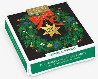 Selfridges Edit Christmas Charity Merry & Bright Christmas Cards Pack of 20