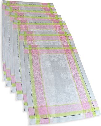 French Home Laguiole 6-Piece Cleopatra Linen Placemat Set