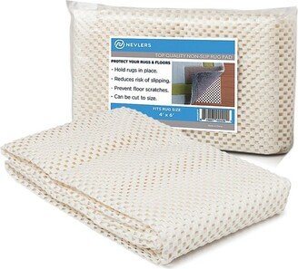 Nevlers Non-Slip Grip Pad for Rugs 4'x6' - White