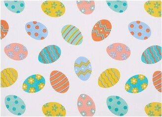 Easter Eggs Printed Multicolor Placemat, Set of 6