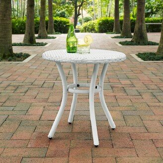 Crosley Furniture Palm Harbor Outdoor Wicker Round Side Table-AA