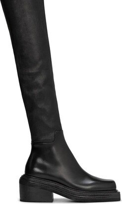 Squared Toe Knee-High Boots-AA