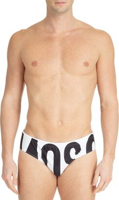 Logo Printed Swim Briefs-AB