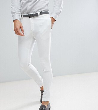 Skinny Fit Wedding Suit Pants In Cream