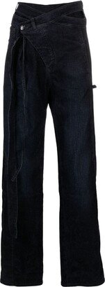 Signature Wrap wide-leg jeans