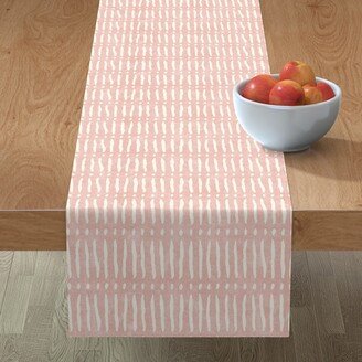 Table Runners: Vertical Dash Stripe Table Runner, 90X16, Pink