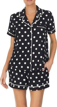 2-Piece Polka Dot Short Pajama Set