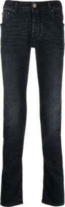 Logo-Patch Skinny Jeans-AW