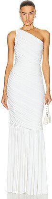 Diana Fishtail Gown in White