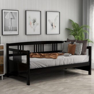 DECO Modern Solid Wood Daybed, Multifunctional, Twin Size, Espresso