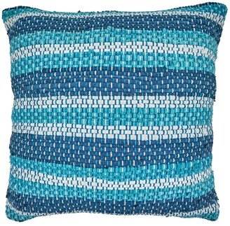 Saro Lifestyle Chindi Striped Decorative Pillow, 22 x 22