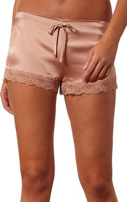 Milky Silk Pajama Shorts-AC