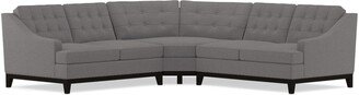 Bannister 3pc Sectional Sofa in ASH