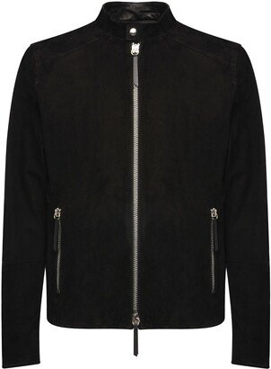 Suede Zip-Up Jacket-AA