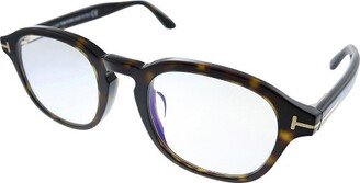 FT 5698-FB 052 Unisex Square Eyeglasses Havana 50mm