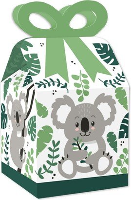 Big Dot of Happiness Koala Cutie - Square Favor Gift Boxes - Bear Birthday Party and Baby Shower Bow Boxes - Set of 12