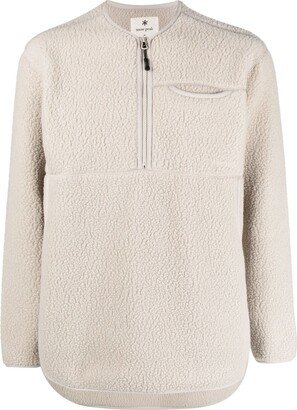 Half-Zip Long-Sleeve Jumper-AA