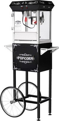 Great Northern Popcorn 6 oz. Foundation Popcorn Machine With Cart - Black