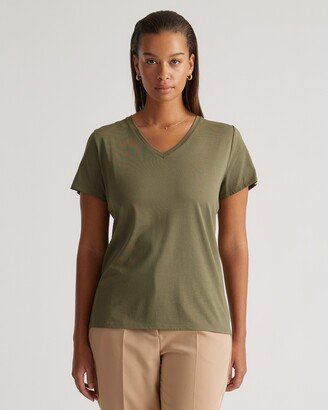 Cotton Modal V Neck T-Shirt