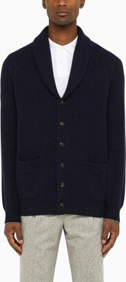 Blue cashmere cardigan