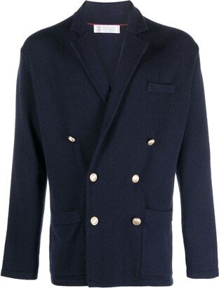 Double-Breasted Cashmere Blazer-AC