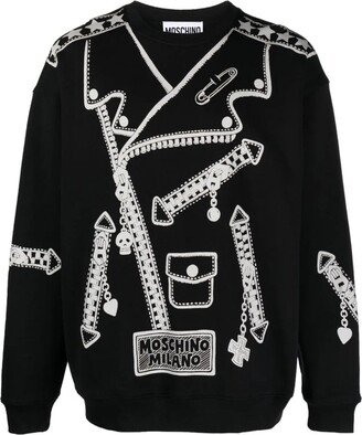 Graphic Printed Crewneck Sweatshirt-AB