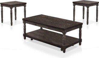 3pc Vallecito Coffee Table Set with Hidden Casters Weathered Gray - HOMES: Inside + Out