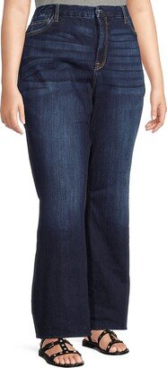 Plus Slim Boot Cut Jeans