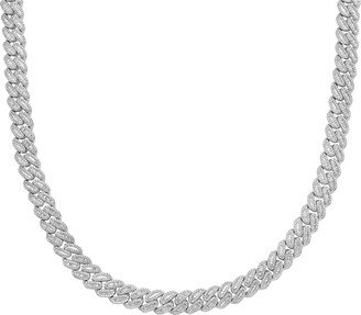 22 All Over Diamond Curb Chain 14k gold