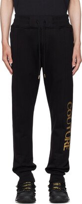 Black Bonded Sweatpants