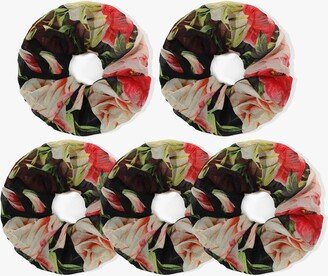 LILYSILK Spring and Summer Light Silk Scrunchie 5Pcs