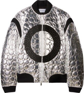 Tyre quilted bomber jacket