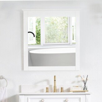 WELLFOR Modern 32'' W Bathroom / Vanity Mirror