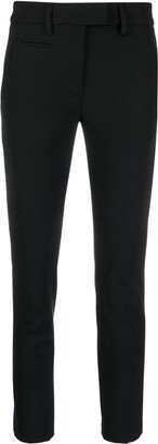 Cropped Tapered-Leg Trousers