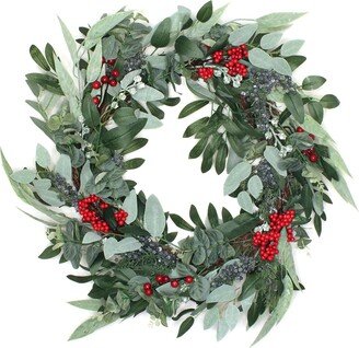 National Tree Company 24 Christmas Eucalyptus and Berry Wreath