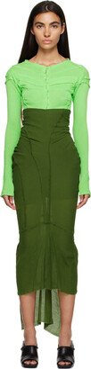 Talia Byre Green Fishtail Maxi Skirt