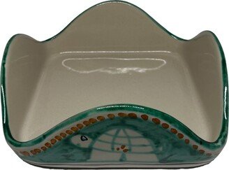 Ceramic Turtle Napkin Holder | Vietri Tableware Large Italian Pottery Sea Life Decor