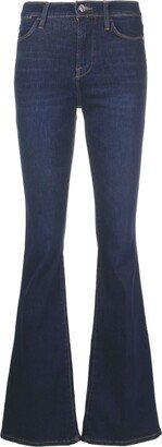 High-Rise Flared Jeans-AC