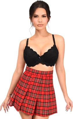 Daisy Corsets Women's Plus Size Red Plaid Skirt