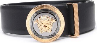 Medusa Biggie Belt In Black Leather