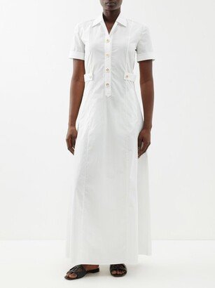 Cotton-poplin Maxi Shirt Dress