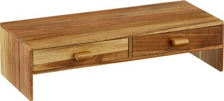 Rowan Acacia 2-Drawer Monitor Riser